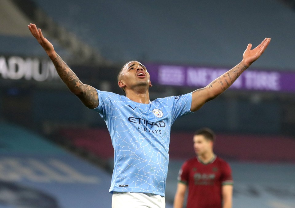 Jesus' inspired performance sent City 15 points clear at the top of the table