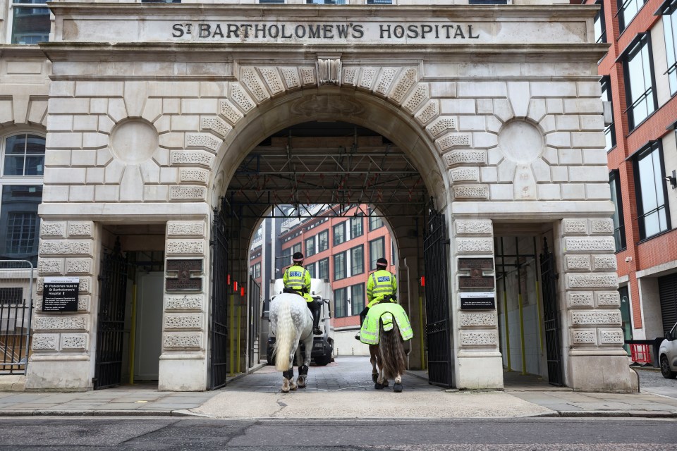 Philip is being treated as St Bart's hospital in London