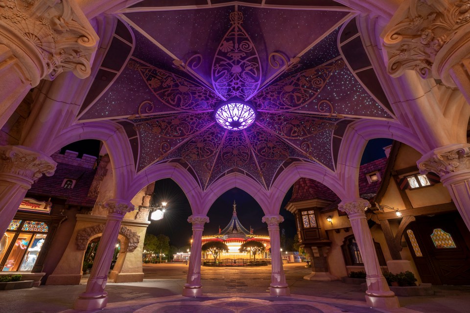 The castle’s octagonal rotunda is part of the redesign