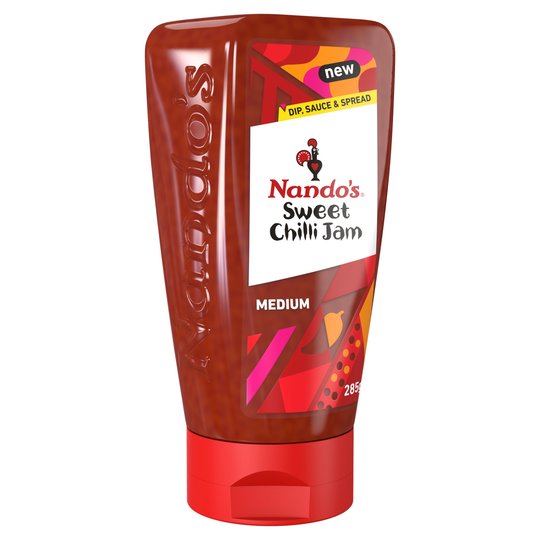 Enjoy Nando's new Sweet Chilli Jam squeezy bottle for just £2.25 at Tesco