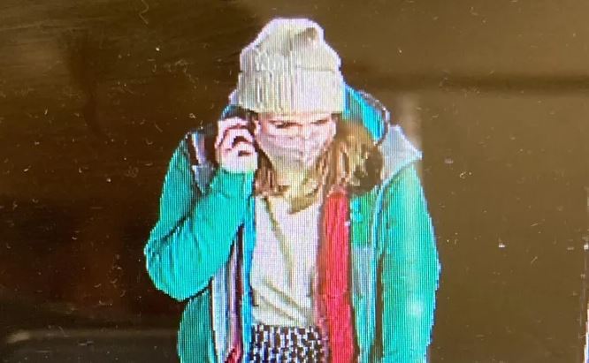 Sarah was spotted on CCTV around 9.30pm - she has not been seen since