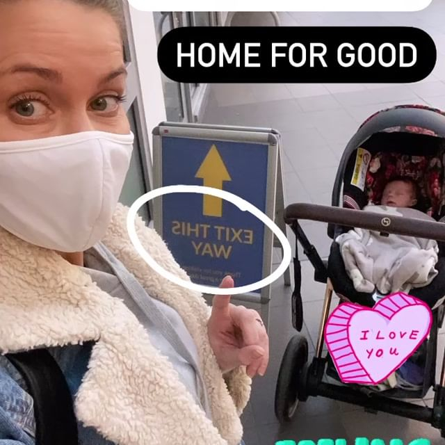 She recently left hospital with baby Noa