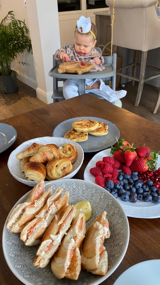 The spread for the family to enjoy