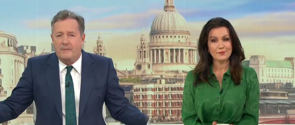 Piers with former co-star Susanna Reid