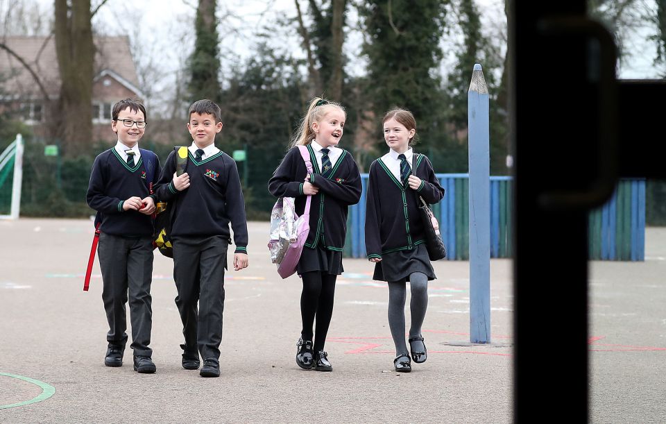 Parent were warned not to mingle with others outside the school gates