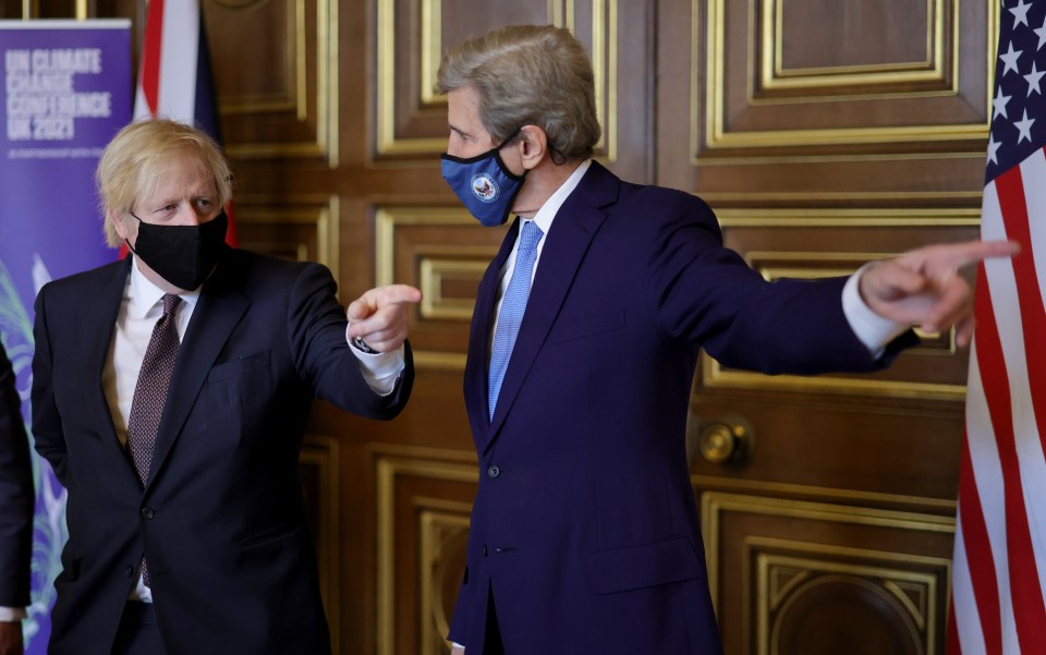 The PM meeting Biden's climate envoy John Kerry earlier this month