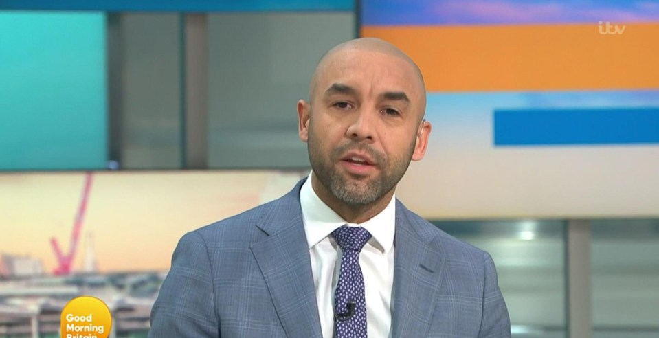 Piers wished Alex Beresford good luck following their furious clash on yesterday's show