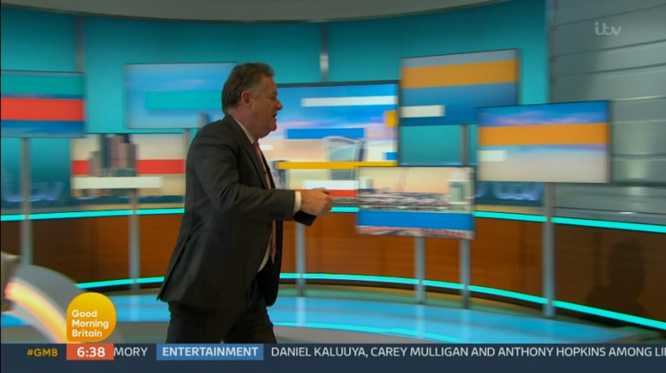 Piers walked off Good Morning Britain today after a clash with Alex