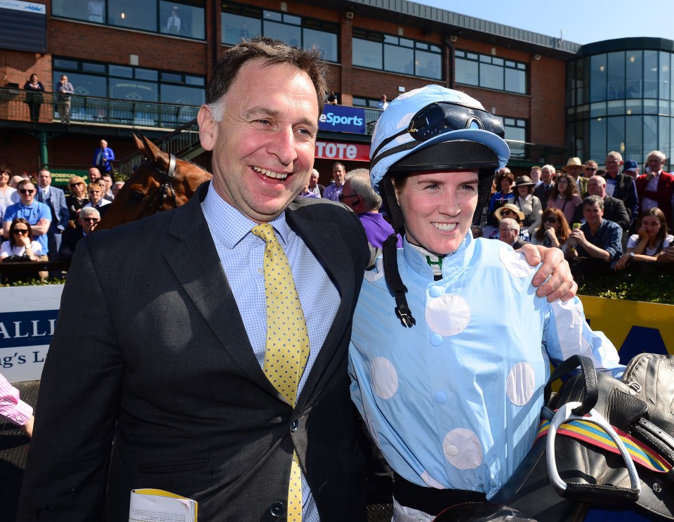 Blackmore, standing alongside trainer Henry de Bromhead, has become one of horse racing's amazing success stories