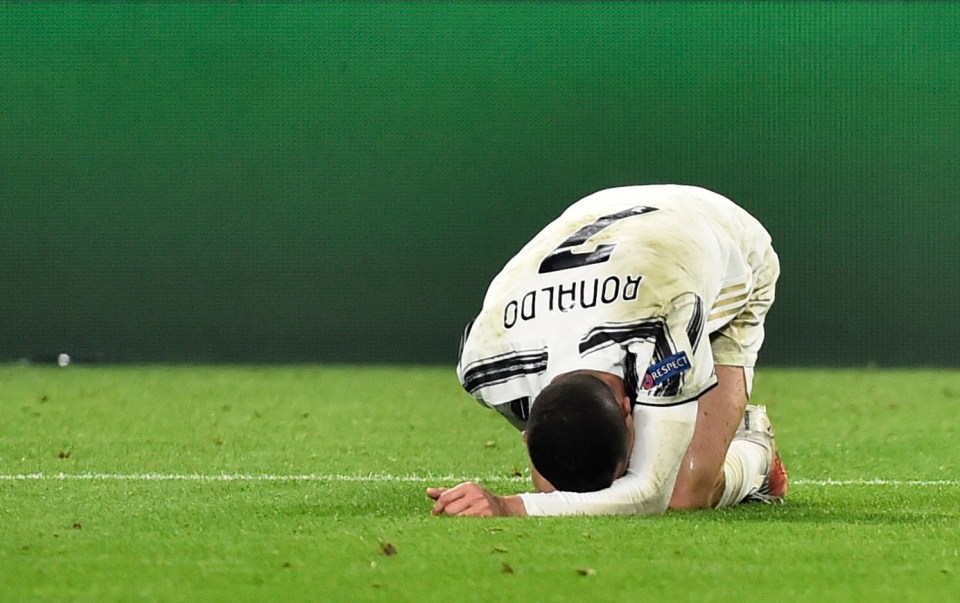 Cristiano Ronaldo is OUT of the Champions League at the last-16 stage