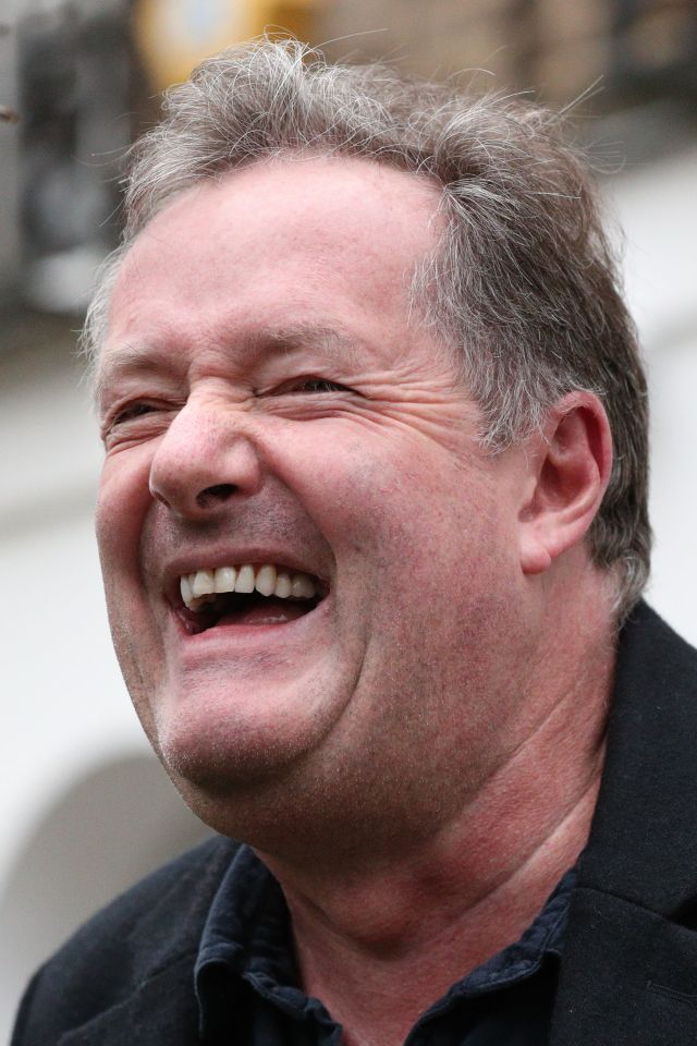 Laughing Piers Morgan said he stood by his comments about Meghan Markle that saw him quit Good Morning Britain