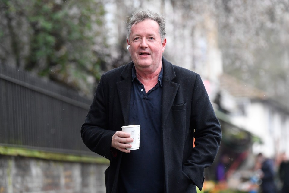 Piers Mogan, pictured outside his home today, suggested he was bored of GMB before his exit