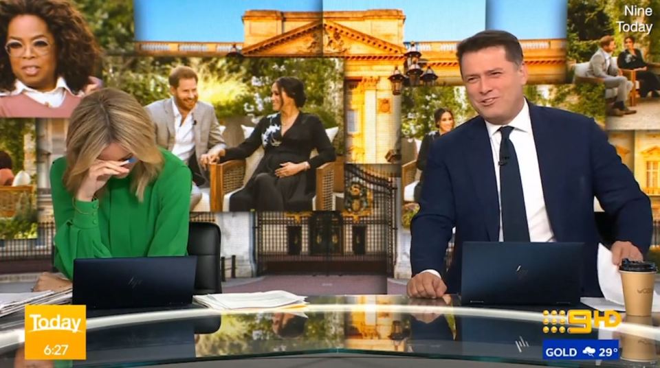 Today host Allison Langdon was left horrified after she made the royal blunder