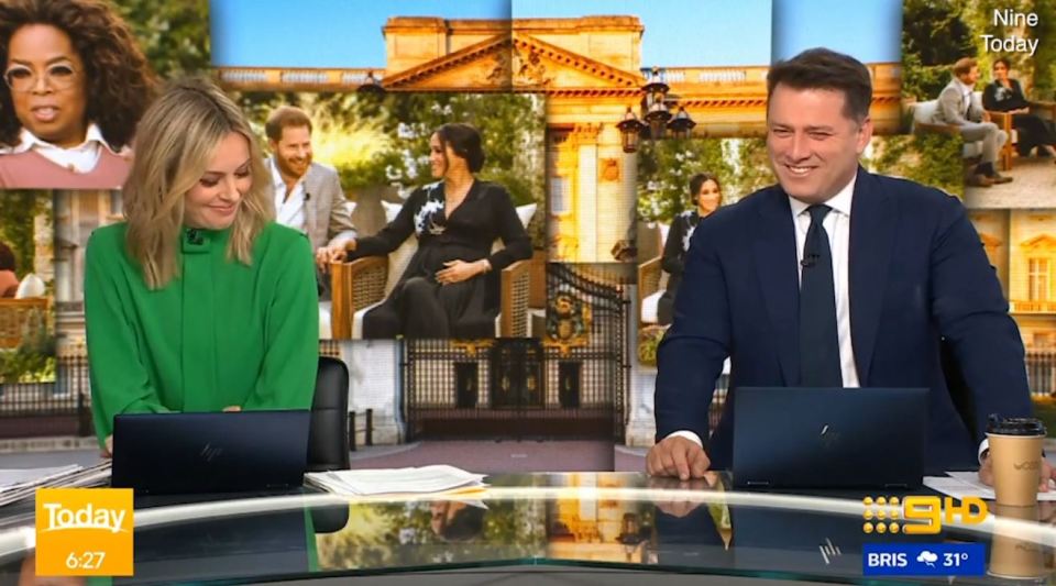 The TV host was left red faced by the awkward gaffe