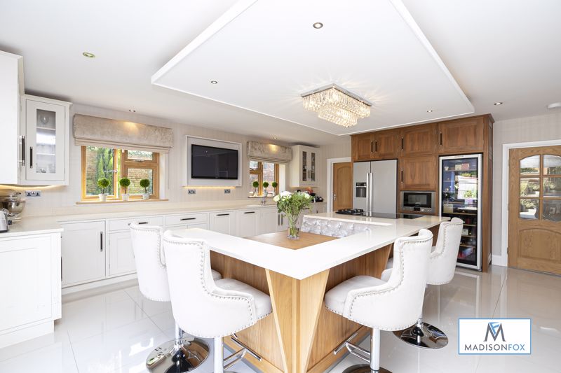 The spacious white kitchen has everything you'd ever need