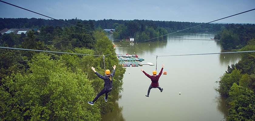 Brave teens will love the zipline