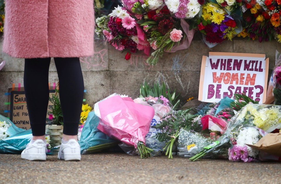 People left signs and flowers in tribute to Sarah