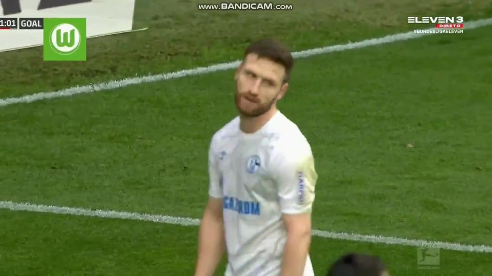 Shkodran Mustafi scored a comical own goal for Schalke as they lost 5-0 at Wolfsburg