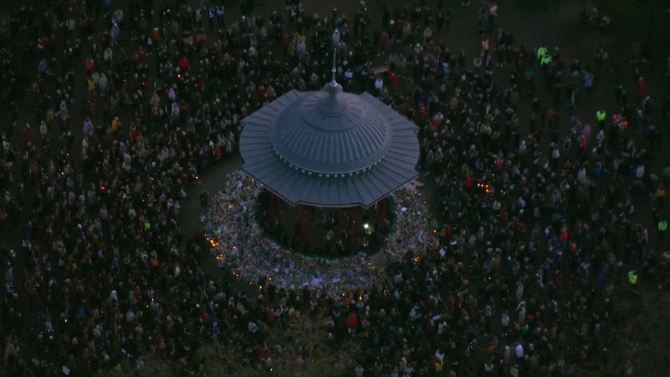 Thousands of people stood in solidarity in Clapham Common this evening