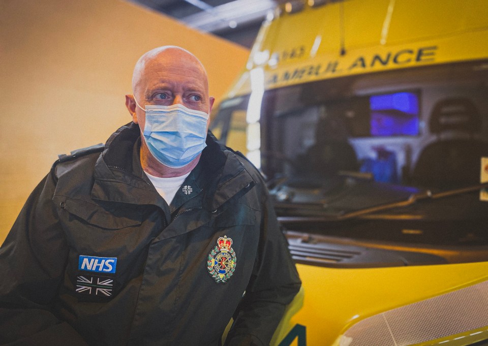 Paramedic Dave Leahy spent four weeks in hospital with Covid