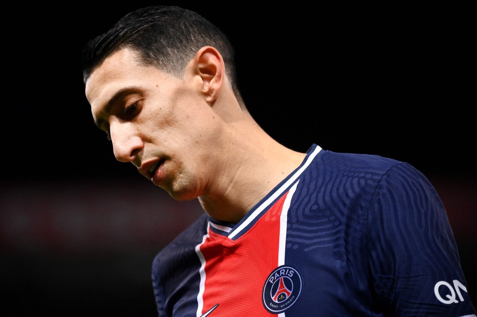 Di Maria left the field to be told of his family’s nightmare break-in