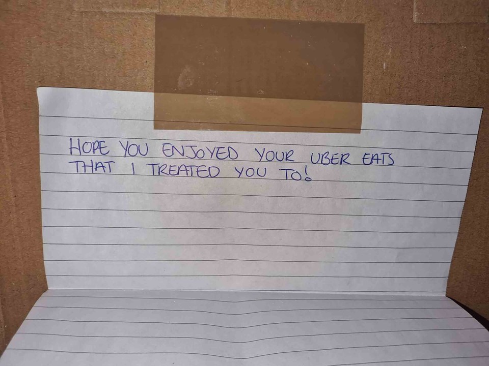 The scammers had hacked Emma’s account to order the food – making their delivery address easy to find for the vengeful Scot