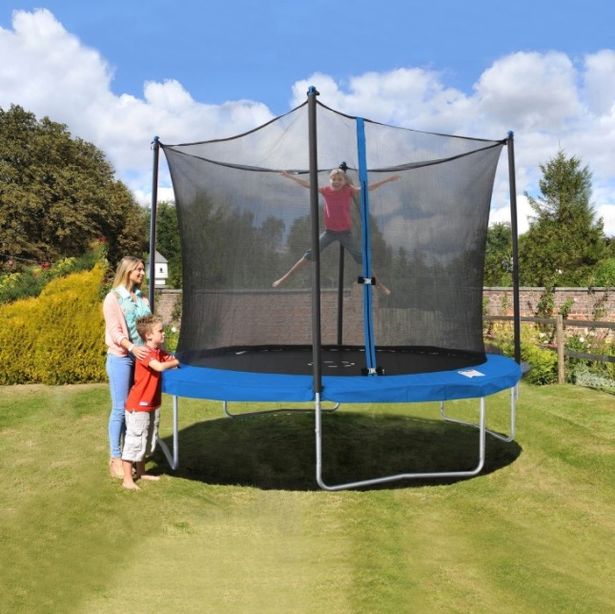 You can pick up this enormous 12ft trampoline for less than £200 in B&M