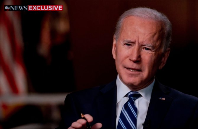 Biden made the remark about his Russian counterpart to George Stephanopoulos in an interview aired on Wednesday