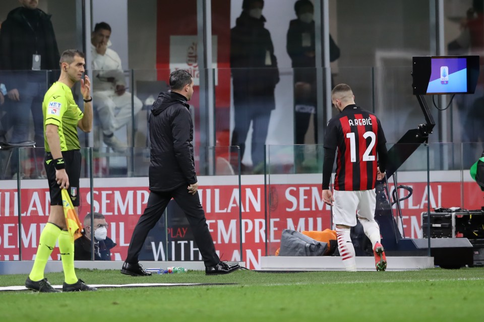 Ante Rebic won little sympathy after seeing red at the San Siro for his outburst