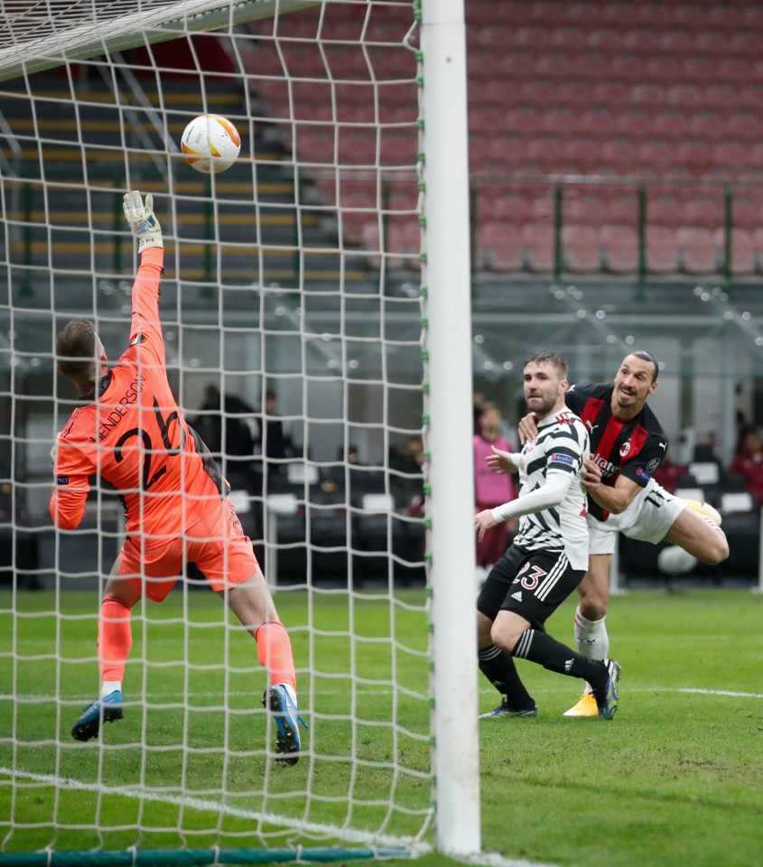 Dean Henderson made a fine save to deny Zlatan Ibrahimovic