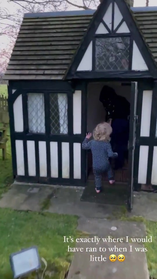 The Essex abode has an adorable Wendy house for Rex to play in