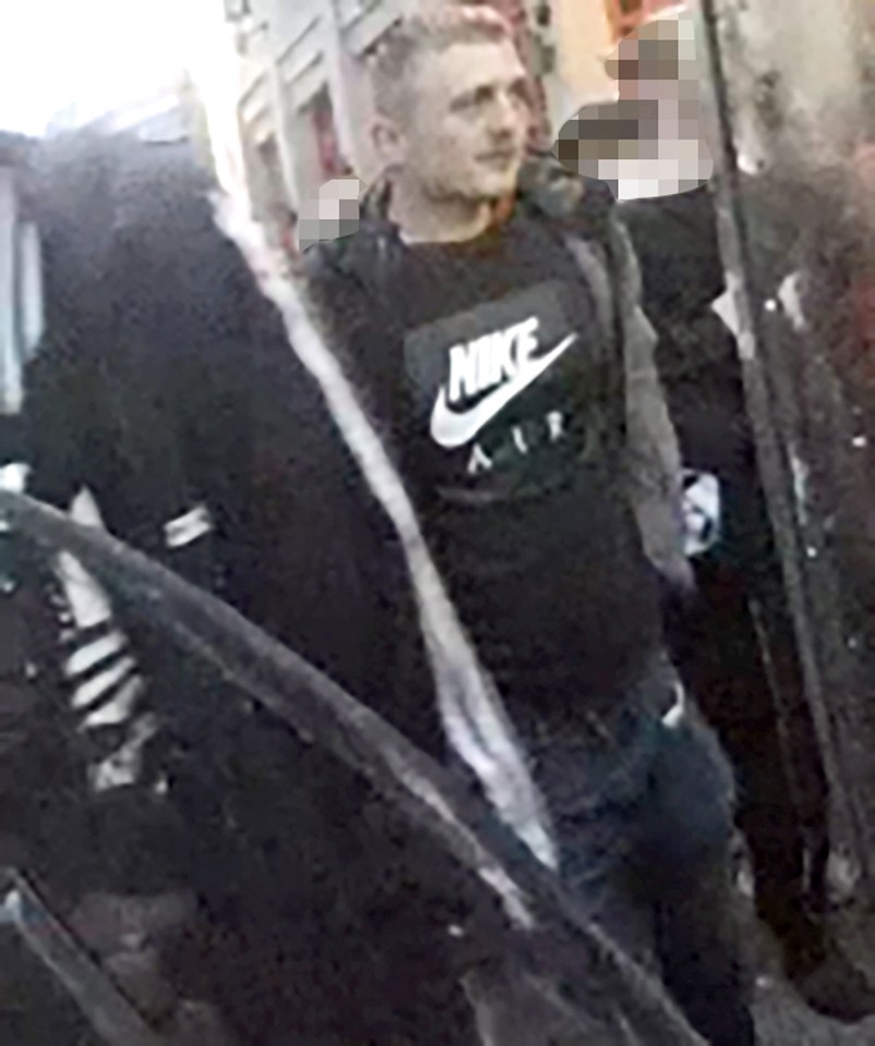 This man wearing a Nike sweatshirt is among protesters police would like to speak to