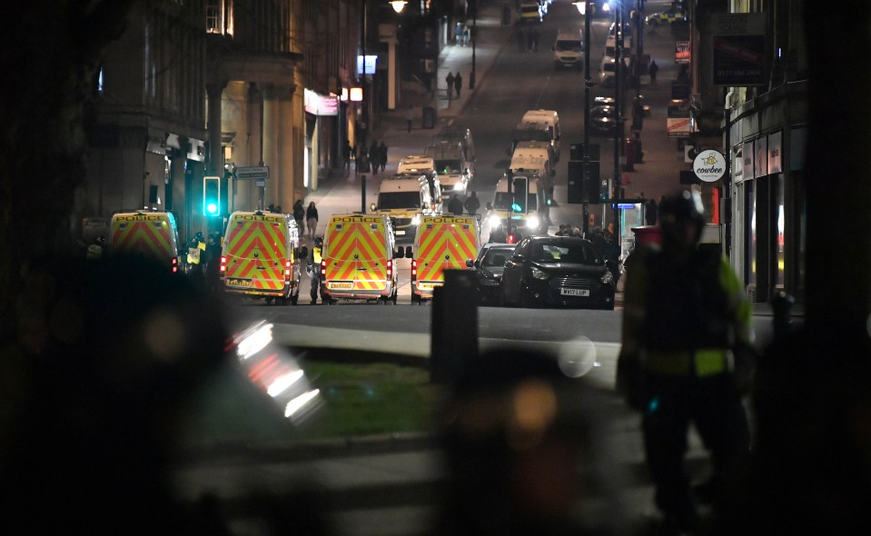 Bristol is rocked by a second night of protests in three days