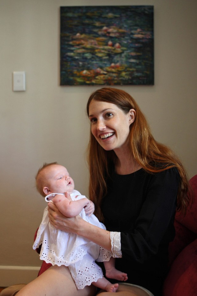 Aisling aged just six months with mum Lindi Hingston