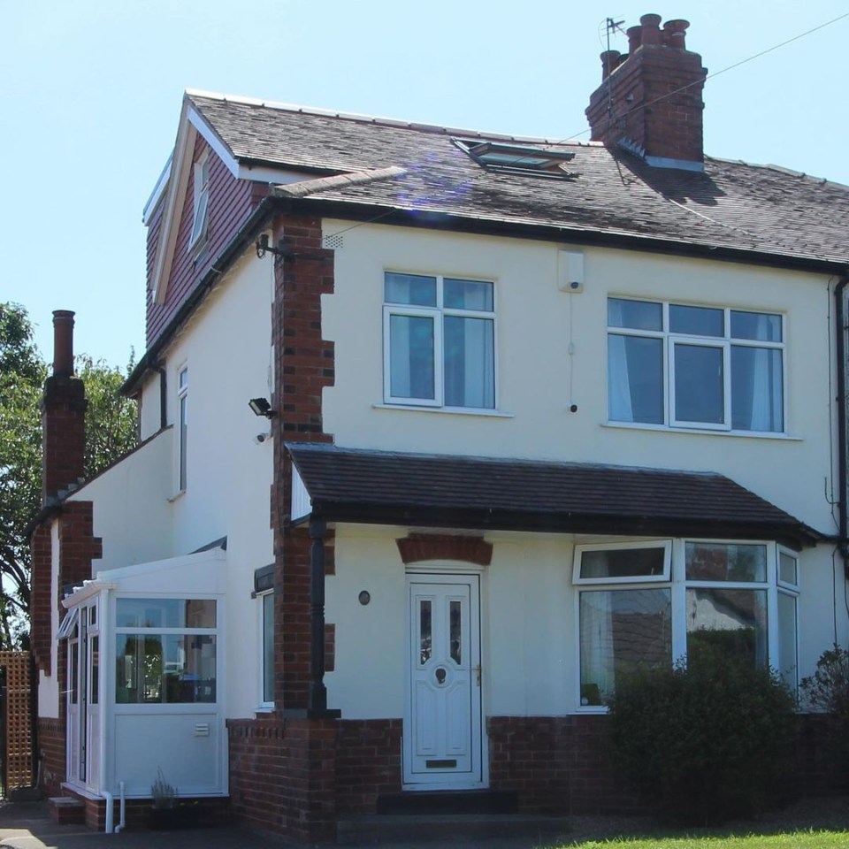 Ellie and her man own this impressive home in Leeds