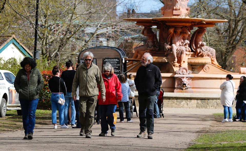 Highs of 24C are expected in the South East on Tuesday - the day after lockdown eases in England