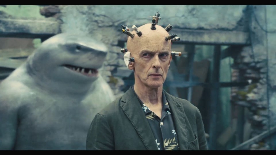 Peter Capaldi’s head bolts in Suicide Squad look like The Doctor’s tools