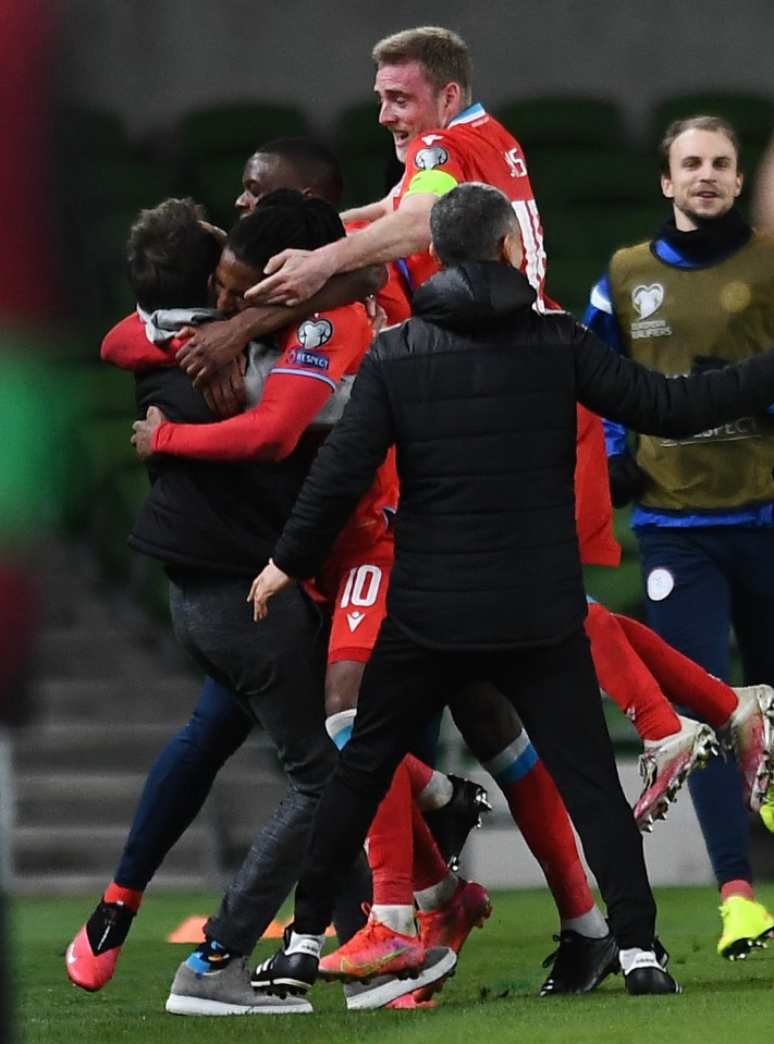 Luxembourg celebrate a rare victory away from home