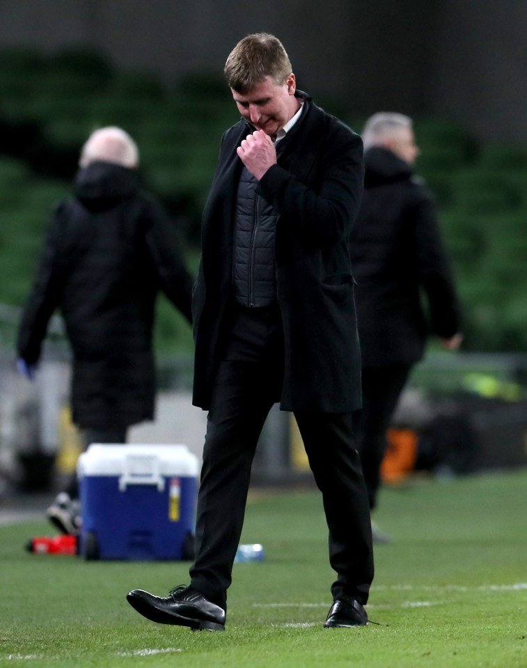 Stephen Kenny looks on dejected after yet another defeat – his sixth in ten games