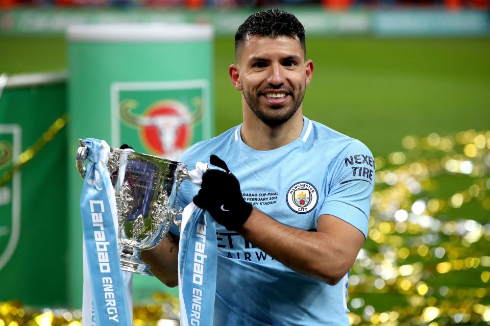 Aguero has won numerous trophies at City, including four league titles