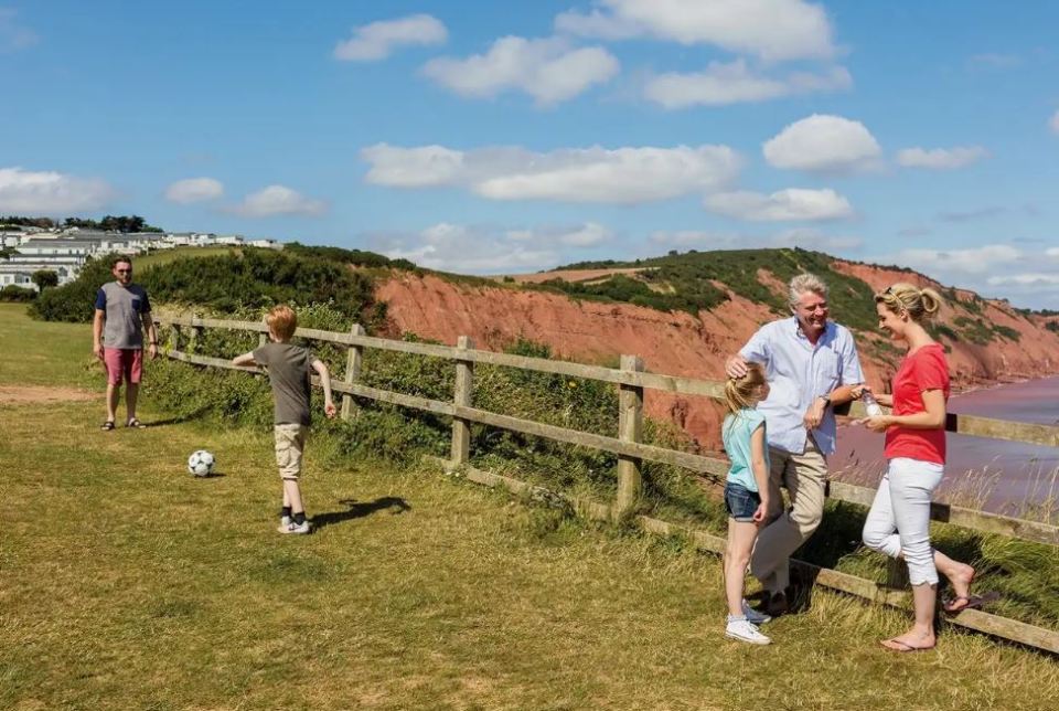 This park is in the East Devon area of Outstanding Natural Beauty