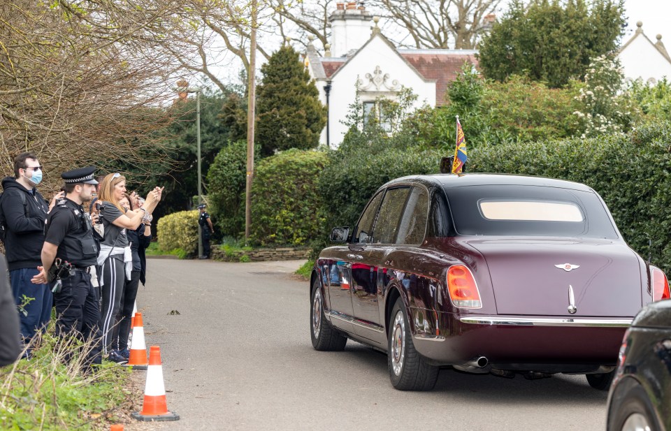 Her Majesty told crowds she was 'delighted' to be outdoors in her first public engagement since November