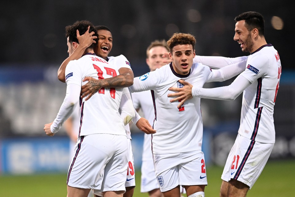 England celebrated going 2-0 up