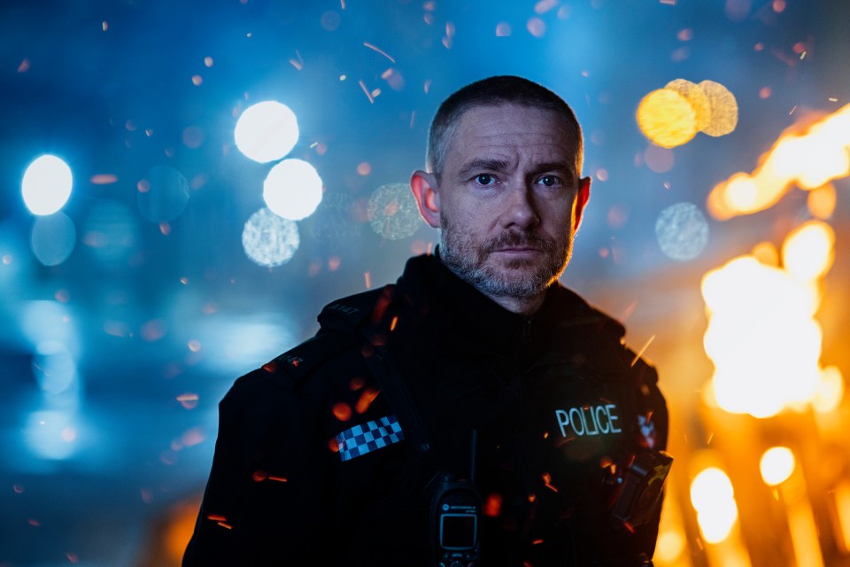 Martin Freeman stars as an urgent response officer Chris Carson  in BBC One drama The Responder