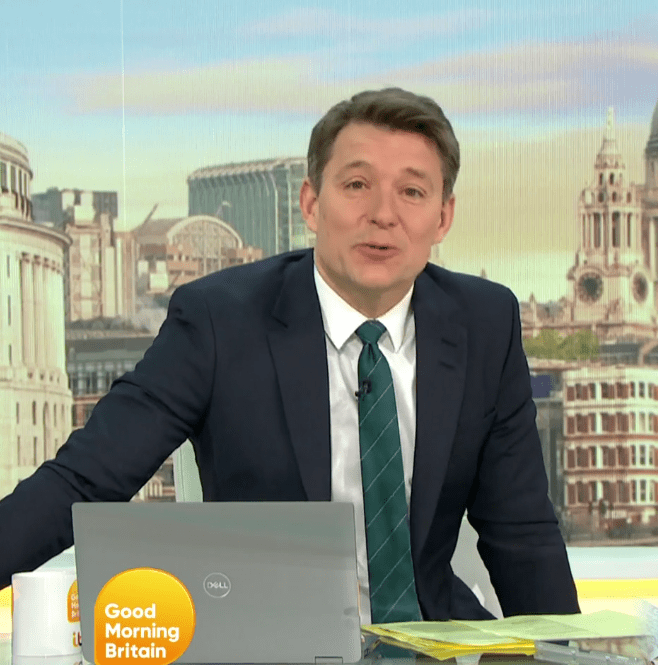 Ben Shephard replaced Piers Morgan on today’s GMB