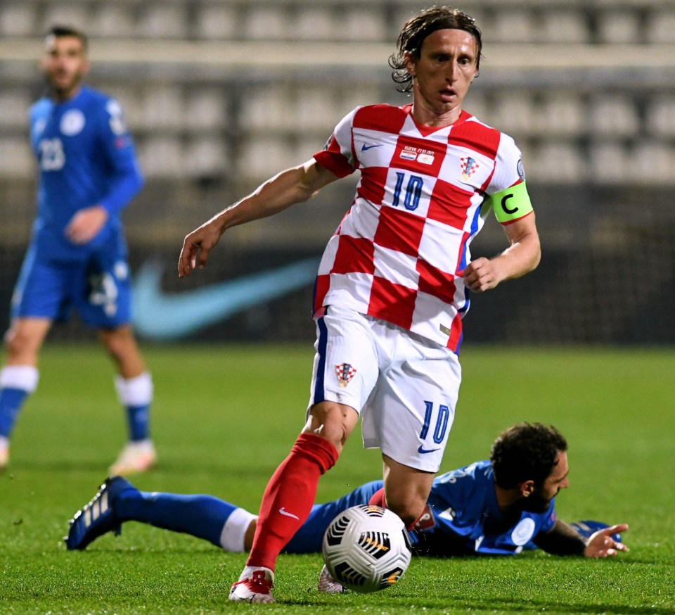 Modric played the full 90 minutes with the armband as his country beat Cyprus 1-0 on Saturday