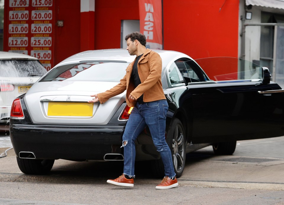 The former Coronation Street actor, seen here last year, has a gleaming Rolls-Royce