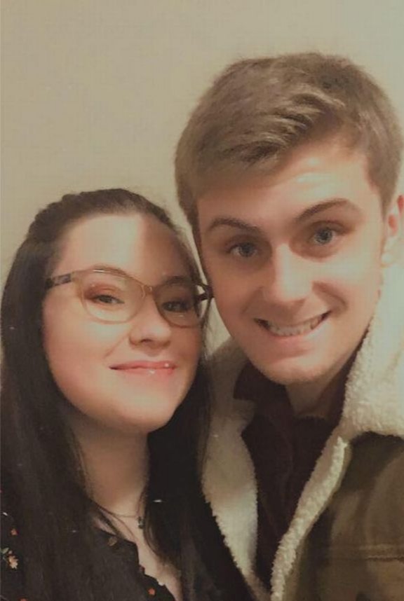 Evie was offered fertility treatment before chemo. But the centres were closed due to Covid restrictions. She is pictured with her boyfriend, Tom