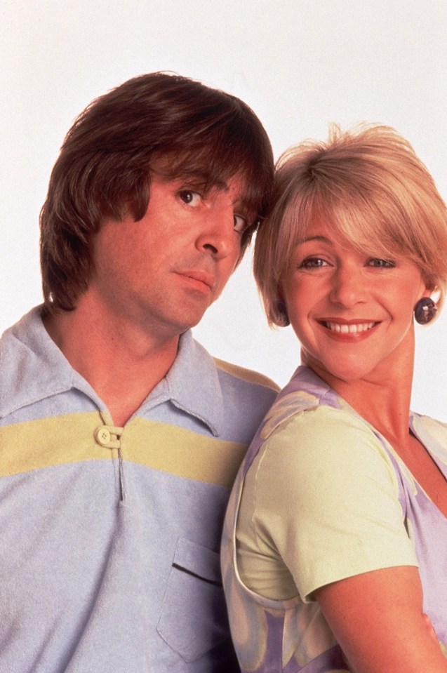 Neil rose to fame on Men Behaving Badly in the 1990s (pictured with co-star Leslie Ash)