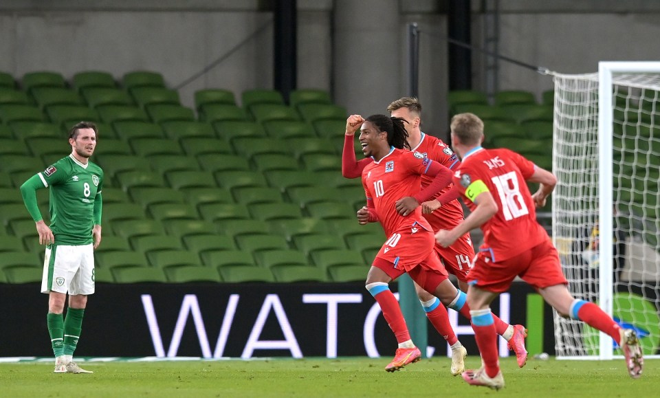 Gerson Rodrigues stunned Ireland with a late winnow for minnows Luxembourg